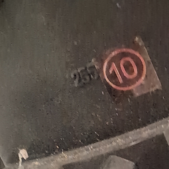 Betsey Johnson Black Johnny Tin Can Rose Combat Boots 3" Heels Size 10 - Picture 7 of 9